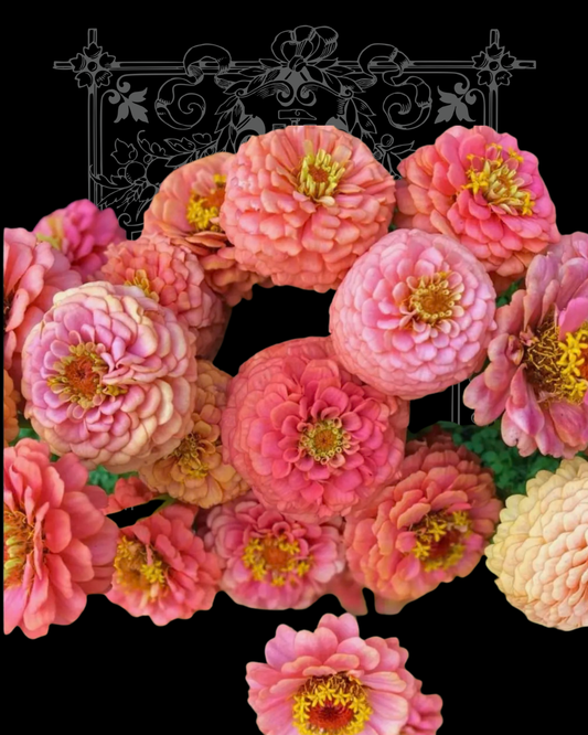 Oklahoma Salmon Zinnia Seeds