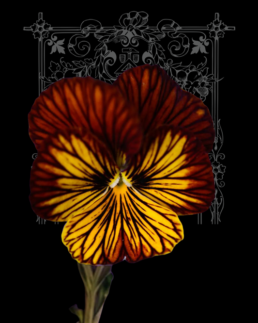 Tiger Eye Red Viola Seeds